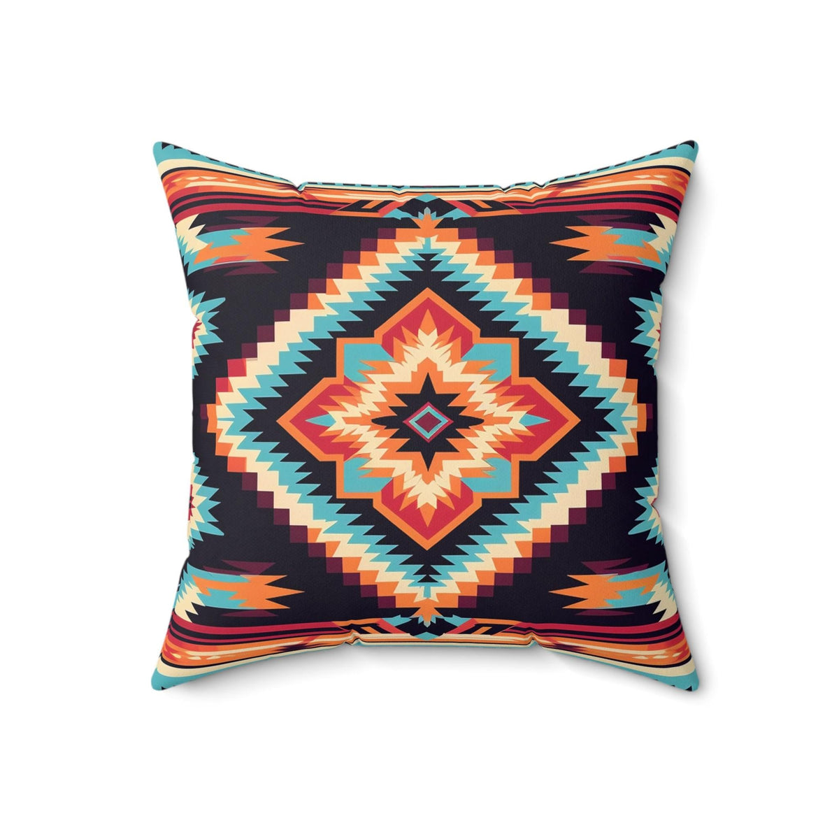 Southwestern Aztec Throw Pillow: Bohemian Home Decor Accent