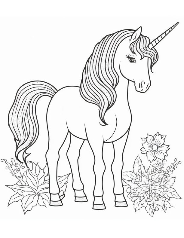 Whimsical Unicorn Art for Children - Instant Digital Download
