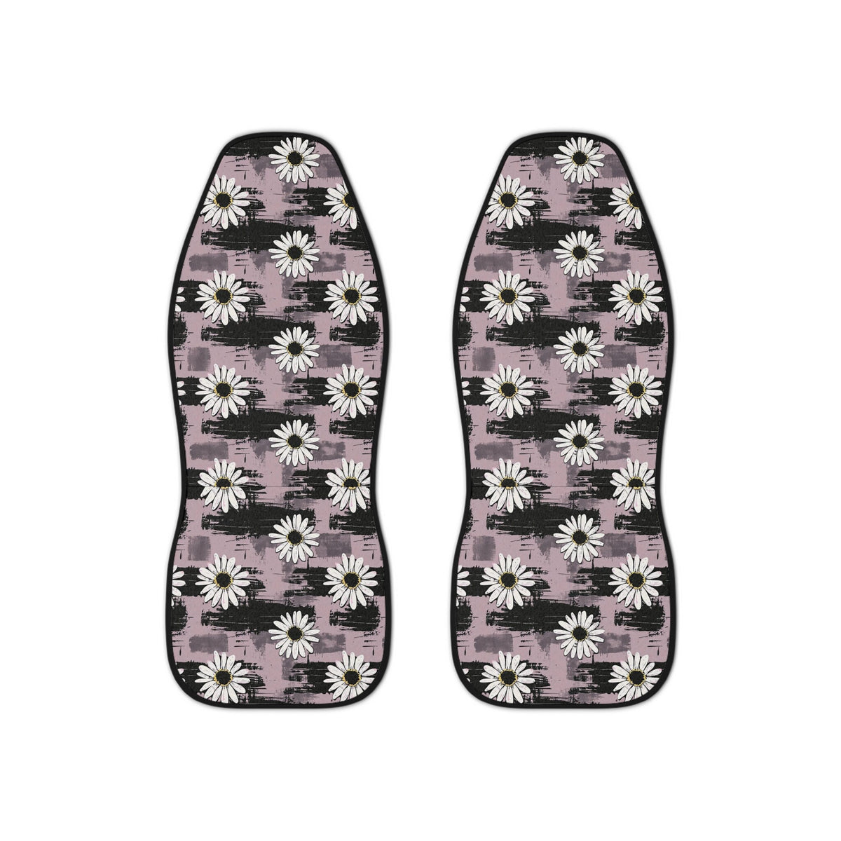 Gothic Daisy Car Seat Covers, Polyester, Universal Fit Set