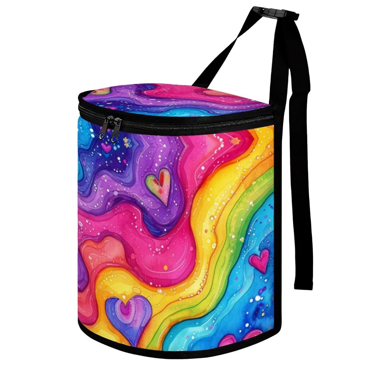 Vibrant Portable Car Trash Can: Compact Organizer for RVs, Camping & Travel - Functional Accessory