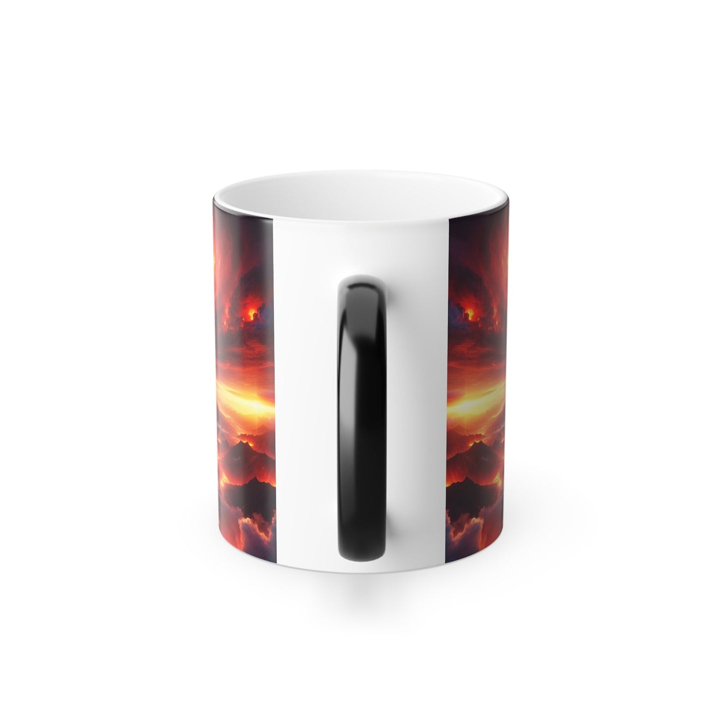 Erupting Volcano Color-Changing Mug: Unique Coffee Cup Gift for Tea, Cocoa & Hot Beverage Enthusiasts