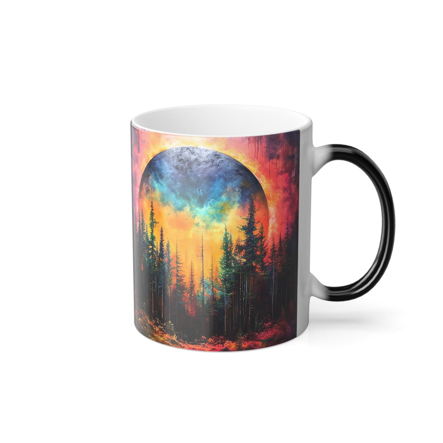 Celestial Color-Changing Moon Mug: Magical Ceramic Cup for Enchanting Coffee Experiences