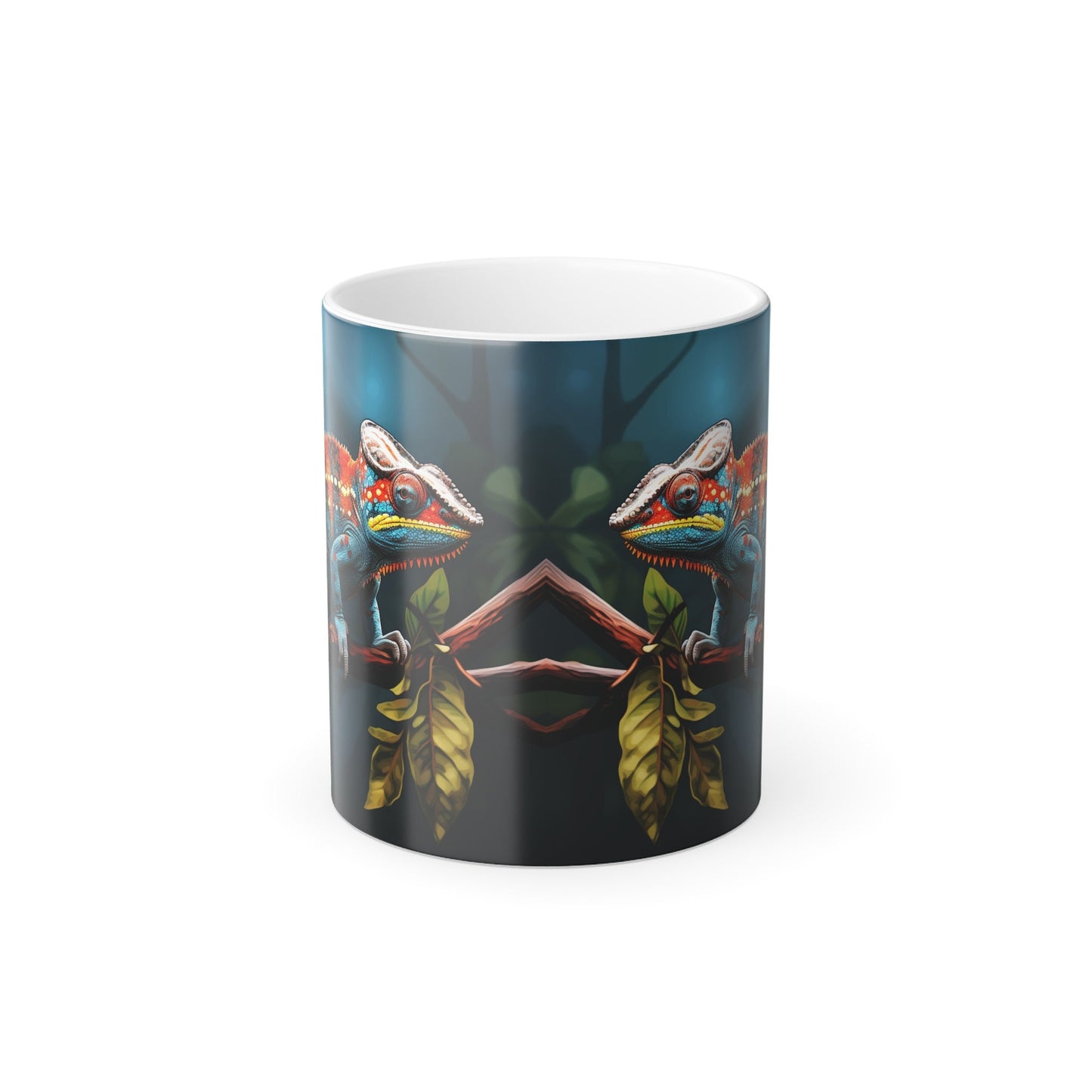 Color-Changing Chameleon Mug: Unique Heat-Sensitive Ceramic Cup for Coffee, Tea & Cocoa Enthusiasts