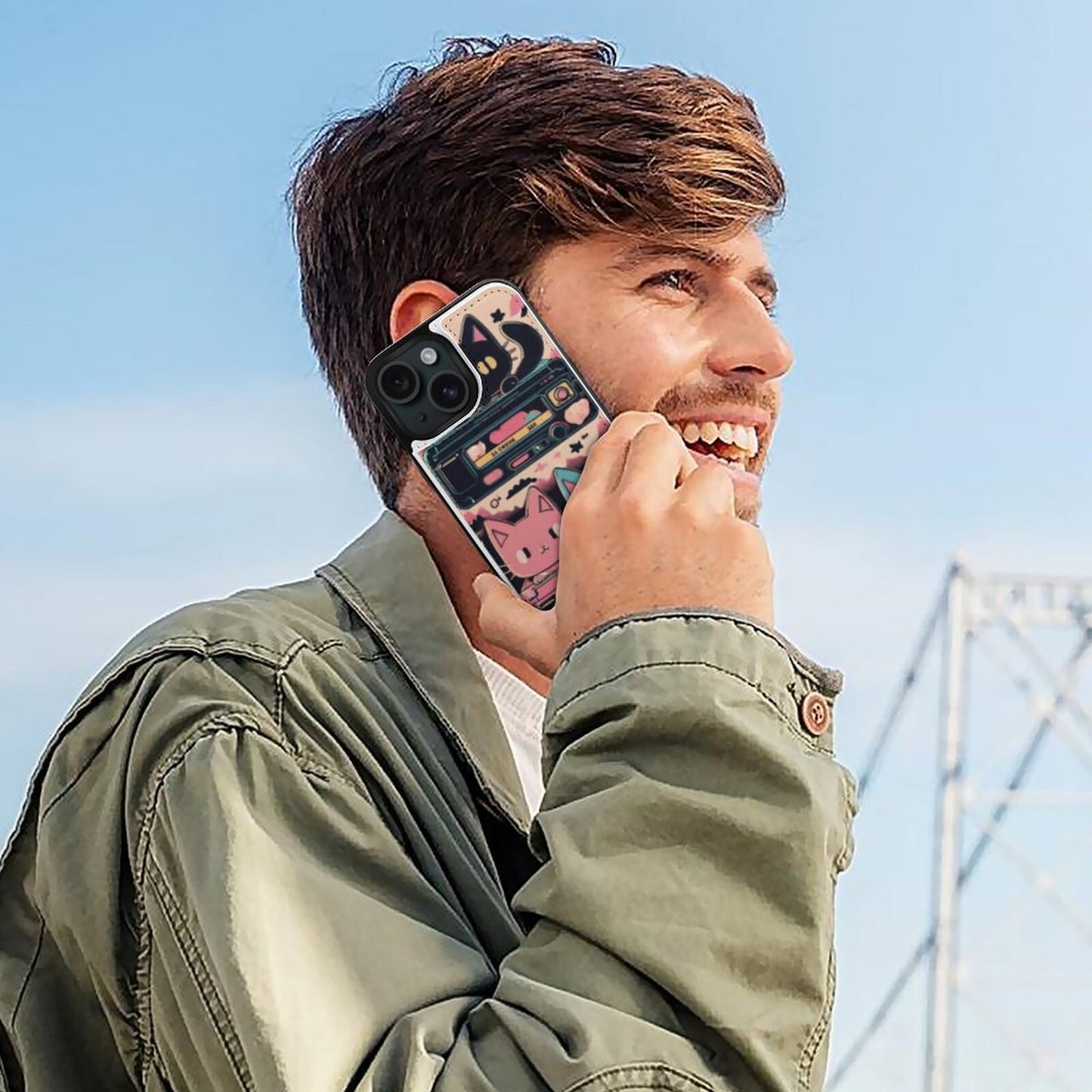 Vintage-Inspired iPhone 15 Wallet Case: Flip Cover Protection & Thoughtful Gift for Smartphone Lovers