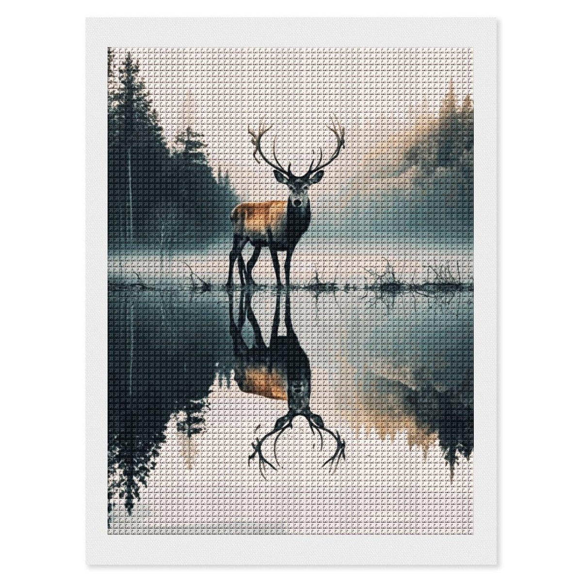 Deer Diamond Art Painting Kit: DIY Mosaic Craft, Home Decor