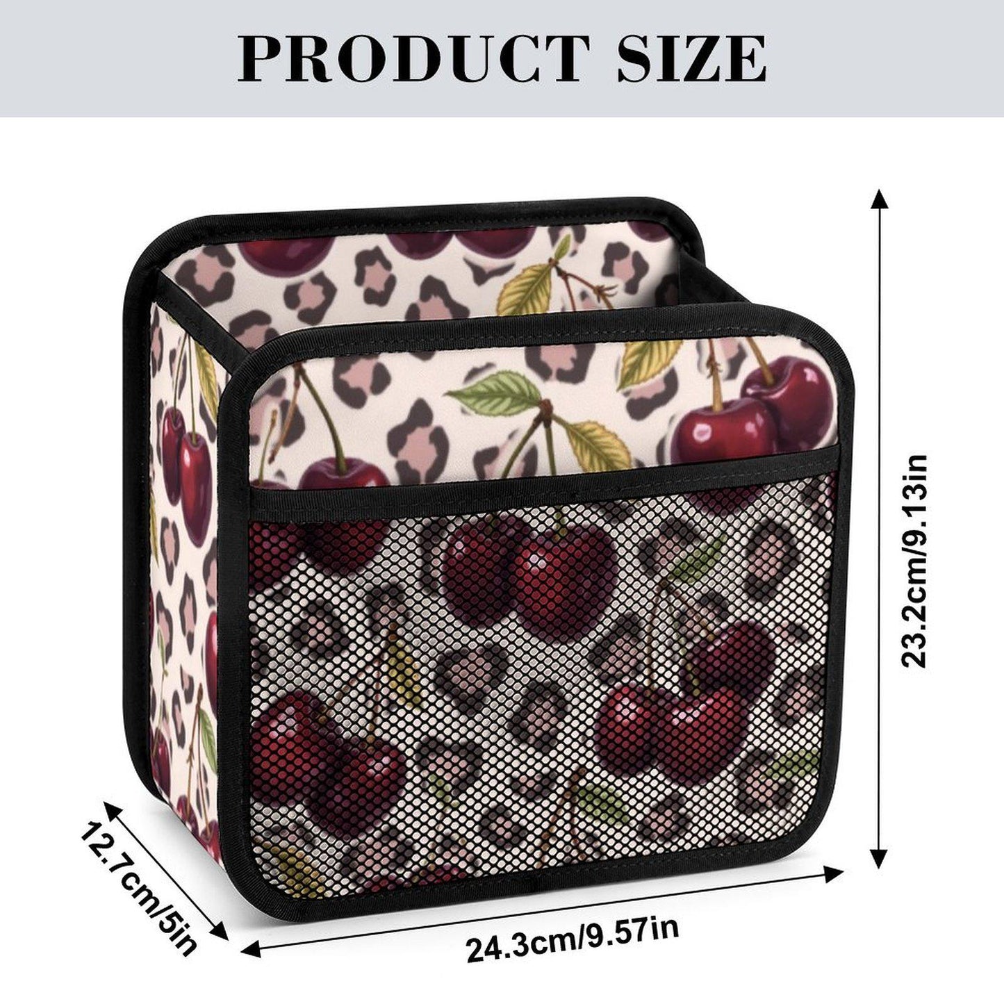 Cherry Car Seat Storage Bag Organizer Caddy for Kids Travel Accessories