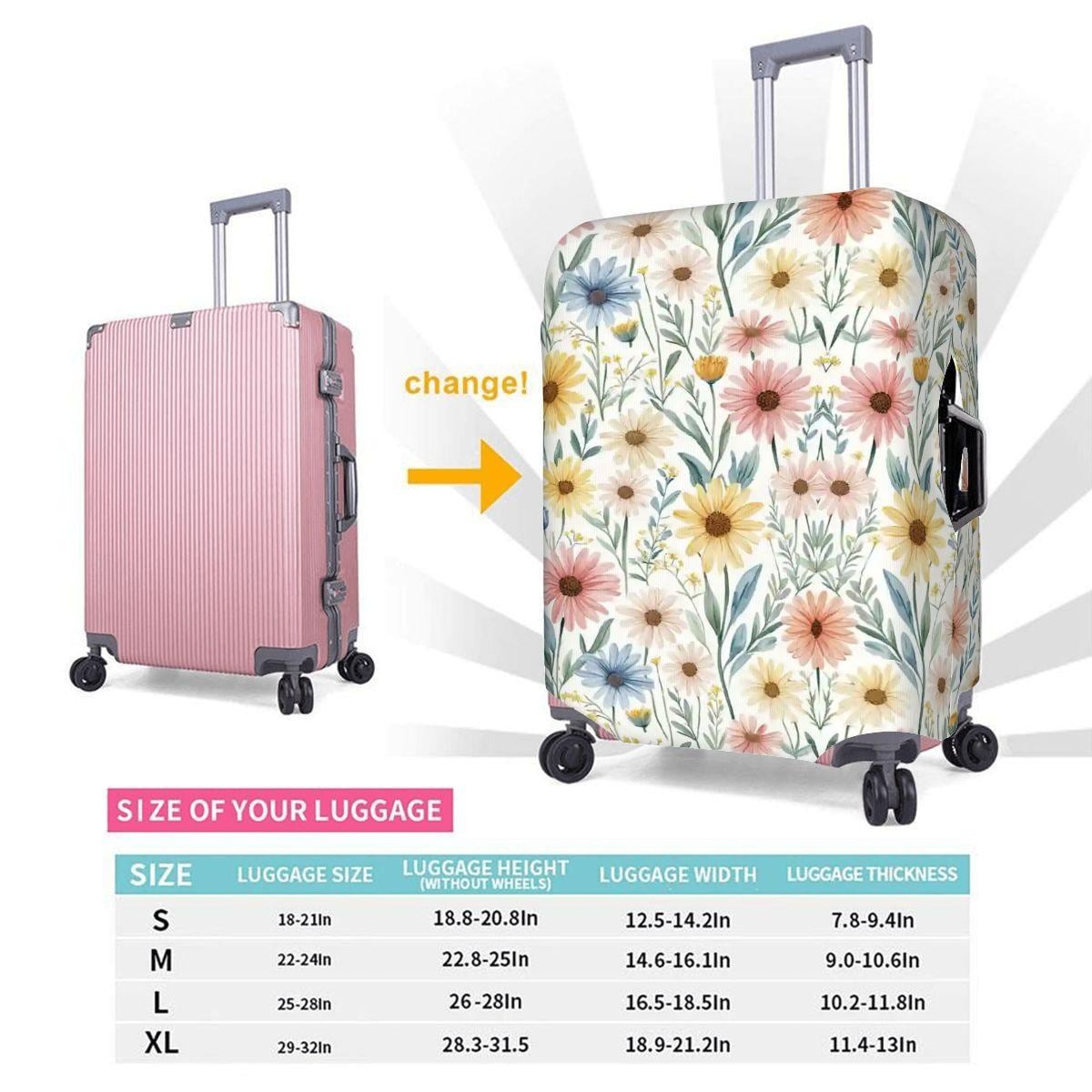 Daisy Thickened Luggage Cover - Protective Suitcase Protector for Travel Bag Security
