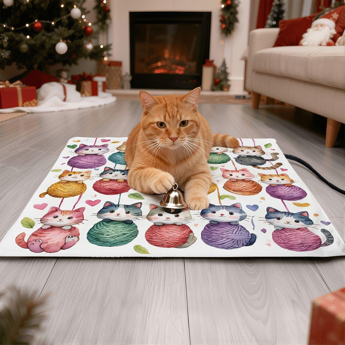 Yarn & Cats Heating Pad - Cozy Electric Warmer for Pet Comfort