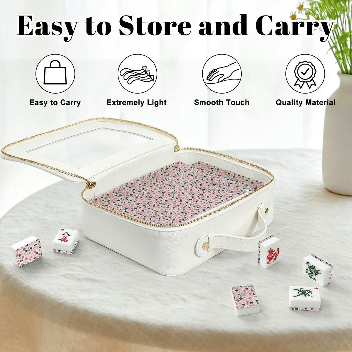 Festive Dots American Mahjong Tiles - Colorful Game Set for Party Play