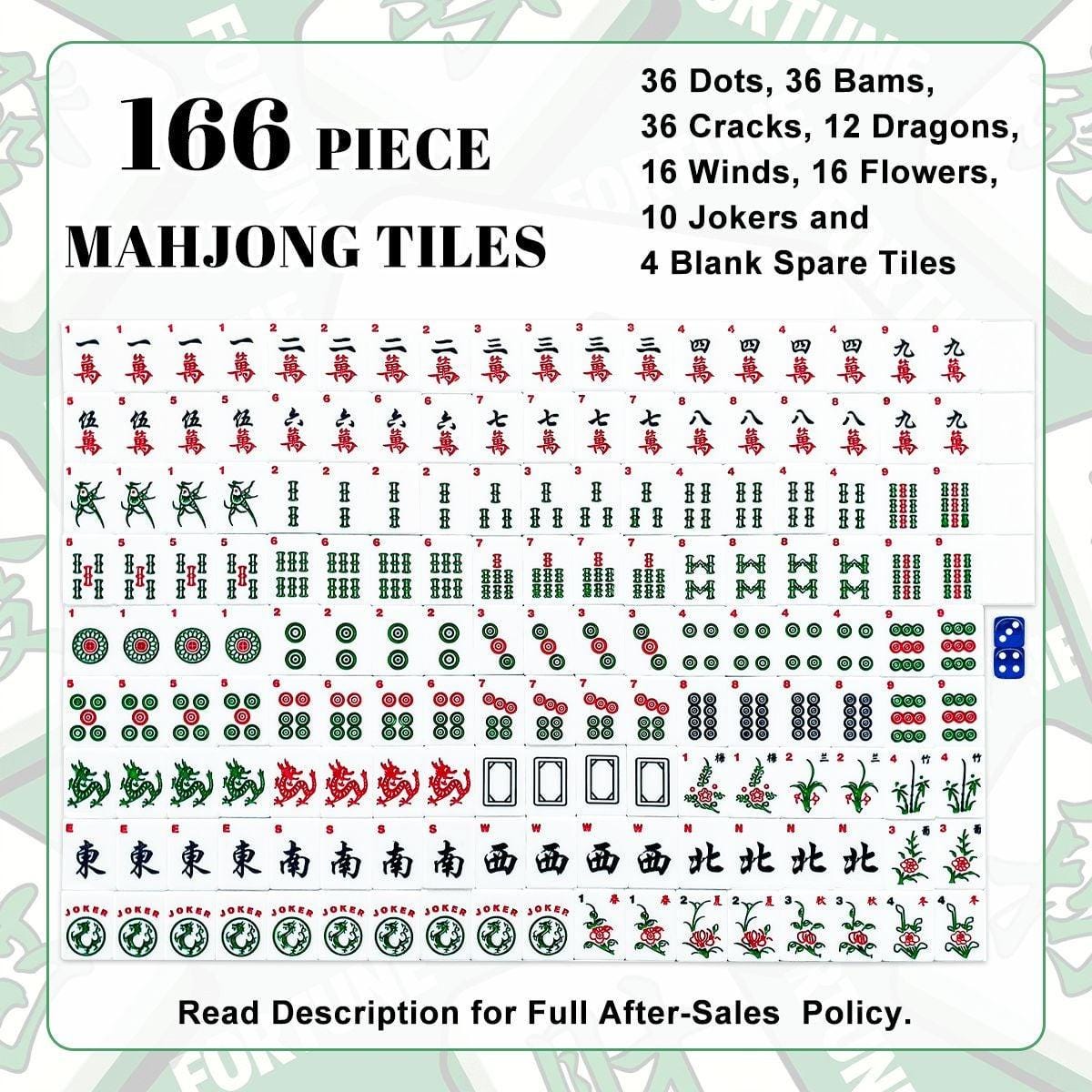 Northern Lights American Mahjong Tiles - Aurora Borealis Blue Game Set with Colorful Design