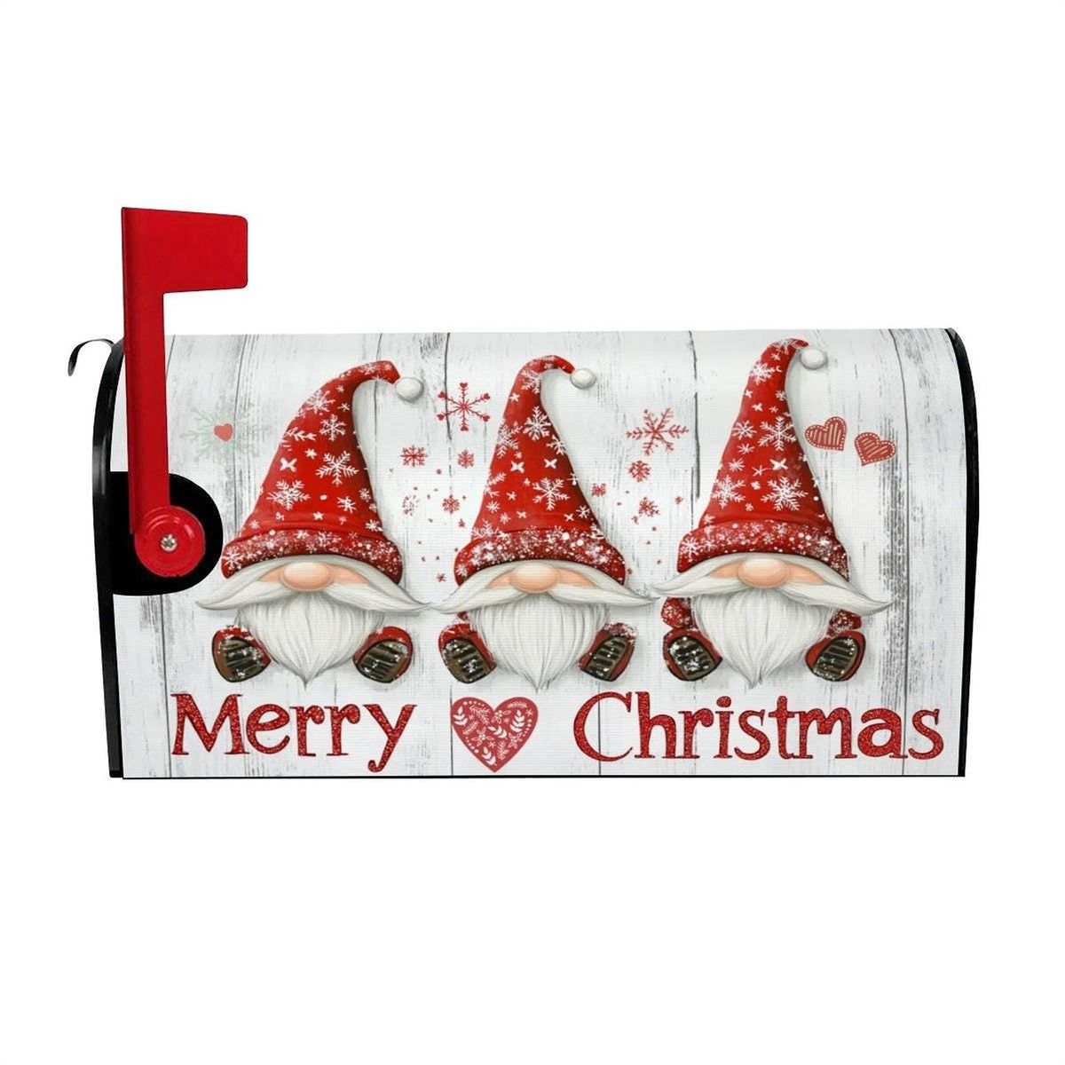 Festive Gnome Magnetic Mailbox Cover for Christmas Decor - Holiday Outdoor Decorations
