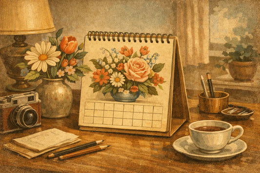 Floral Calendar for Desk Style That Works