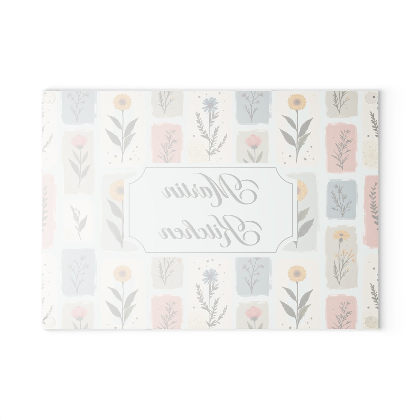 Personalized Name Glass Cutting Board | Custom Engraved Cutting Board