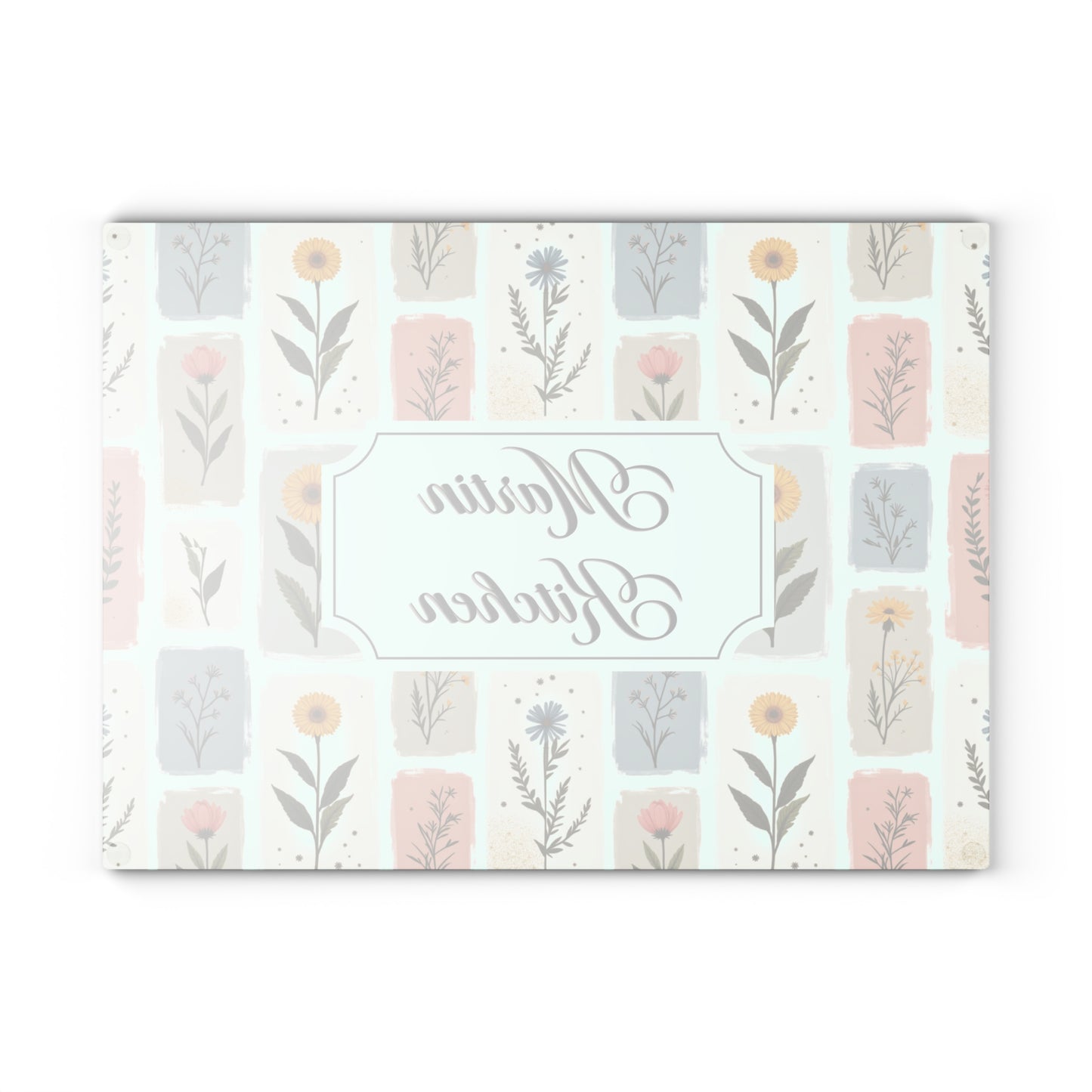 Personalized Name Glass Cutting Board | Custom Engraved Cutting Board