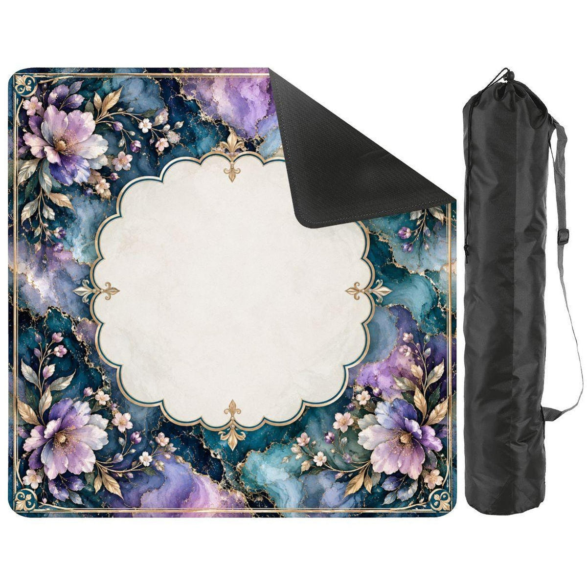 Mystic Garden Mahjong Mat 33"x33" (Ship Rolled up)