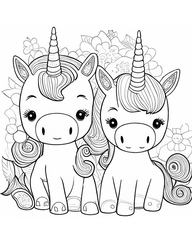 Whimsical Unicorn Art for Children - Instant Digital Download