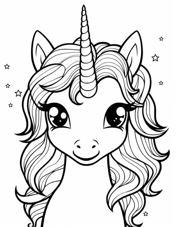 Whimsical Unicorn Art for Children - Instant Digital Download
