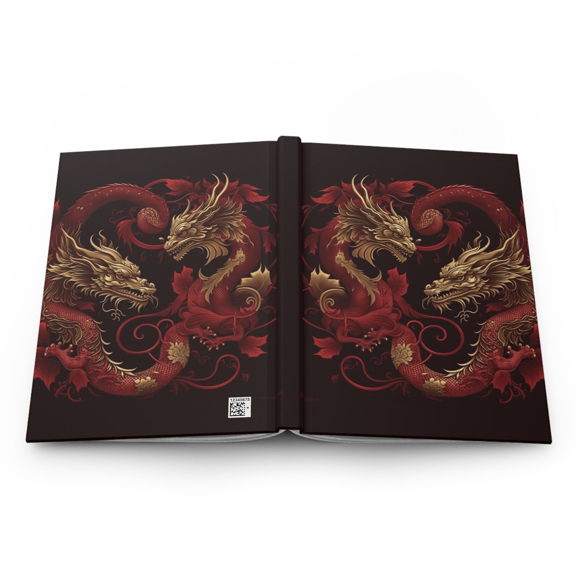 Red Dragon Hardcover Journal Matte for Gifts and Note Taking
