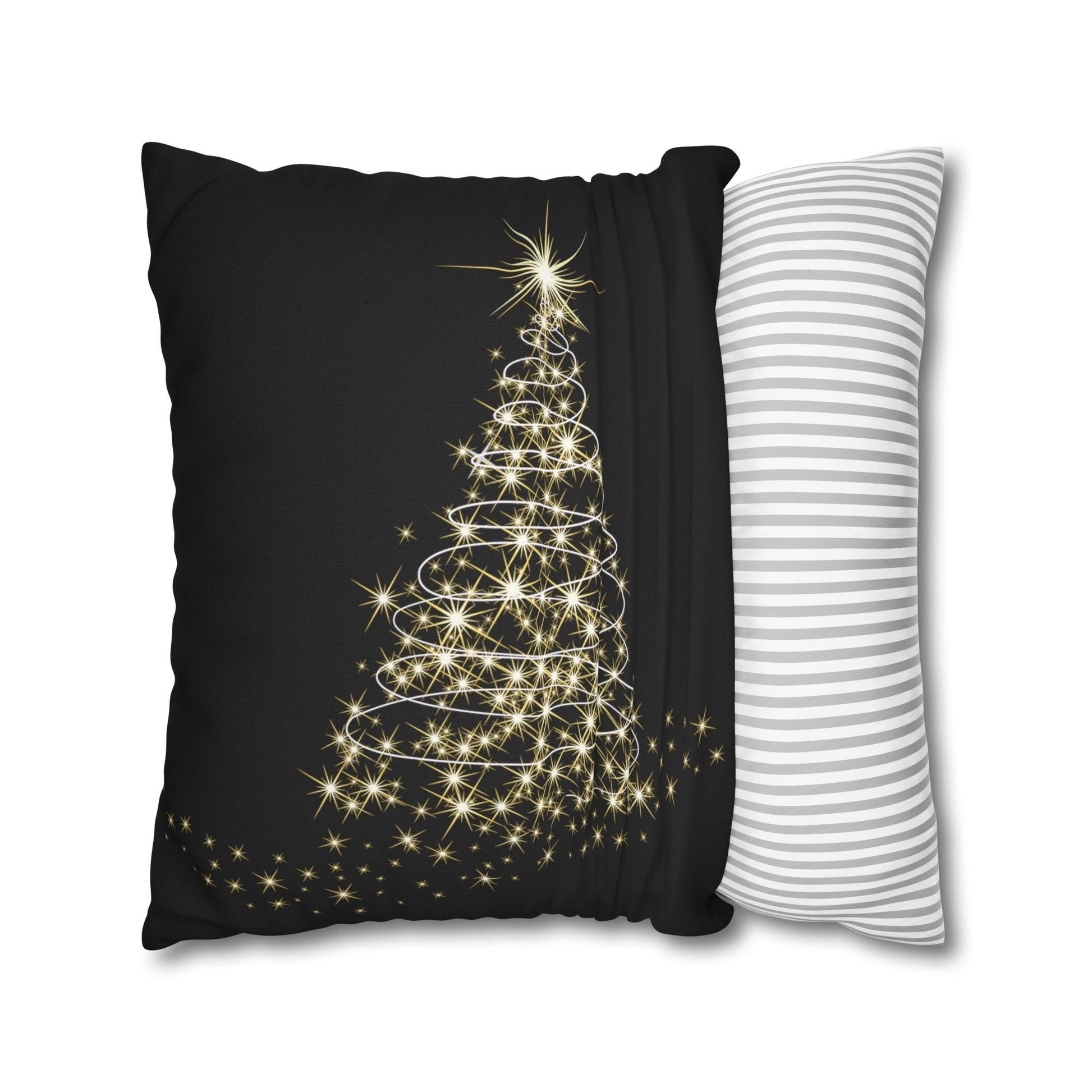 Gold Tree Pillow Case for Christmas Holiday Decor - Perfect Hostess Gift