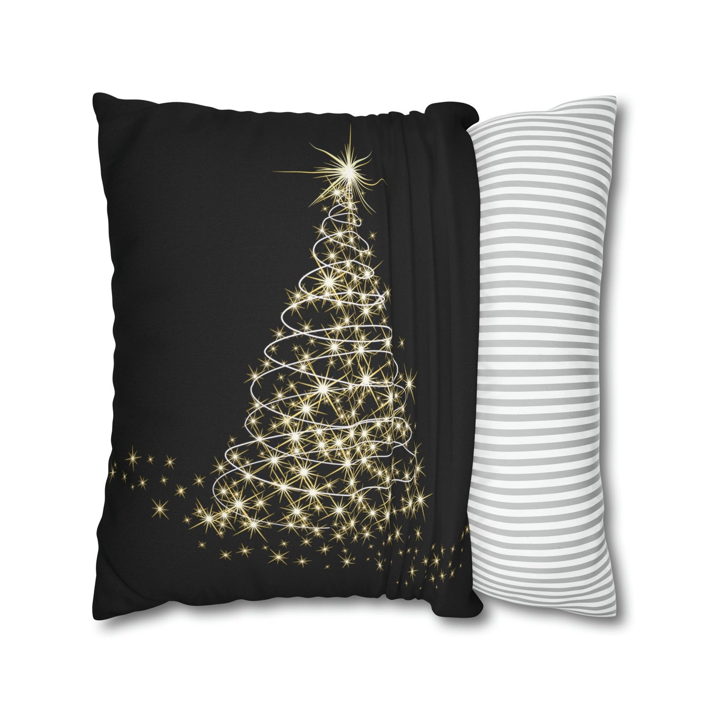 Gold Tree Pillow Case for Christmas Holiday Decor - Perfect Hostess Gift