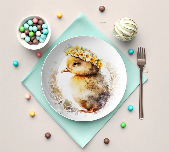 Easter Chick Dinner Plates: Festive Spring Tableware for Holiday Celebrations & Gift Ideas