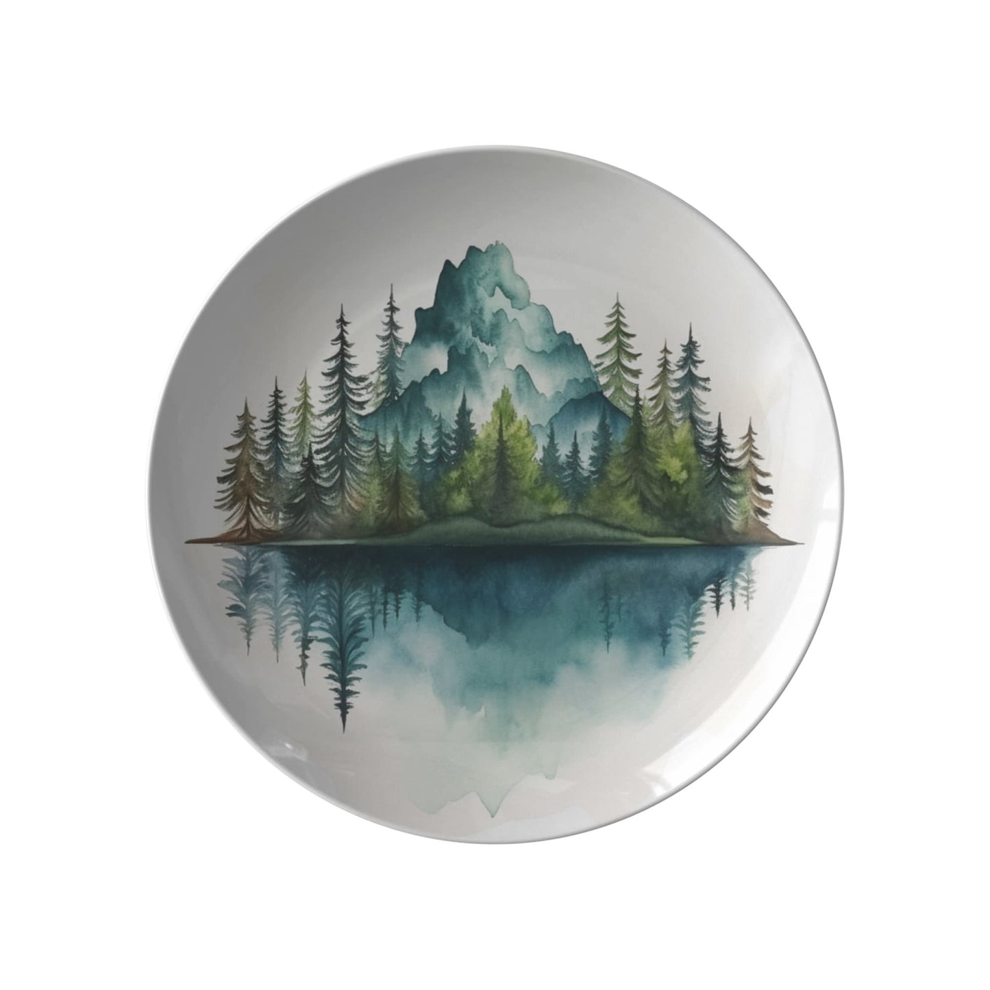 Mountain-Inspired Durable Dinner Plates: Stylish Everyday Dining Gift for Nature Lovers & Modern Homes