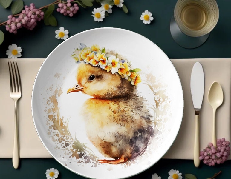 Easter Chick Dinner Plates: Festive Spring Tableware for Holiday Celebrations & Gift Ideas