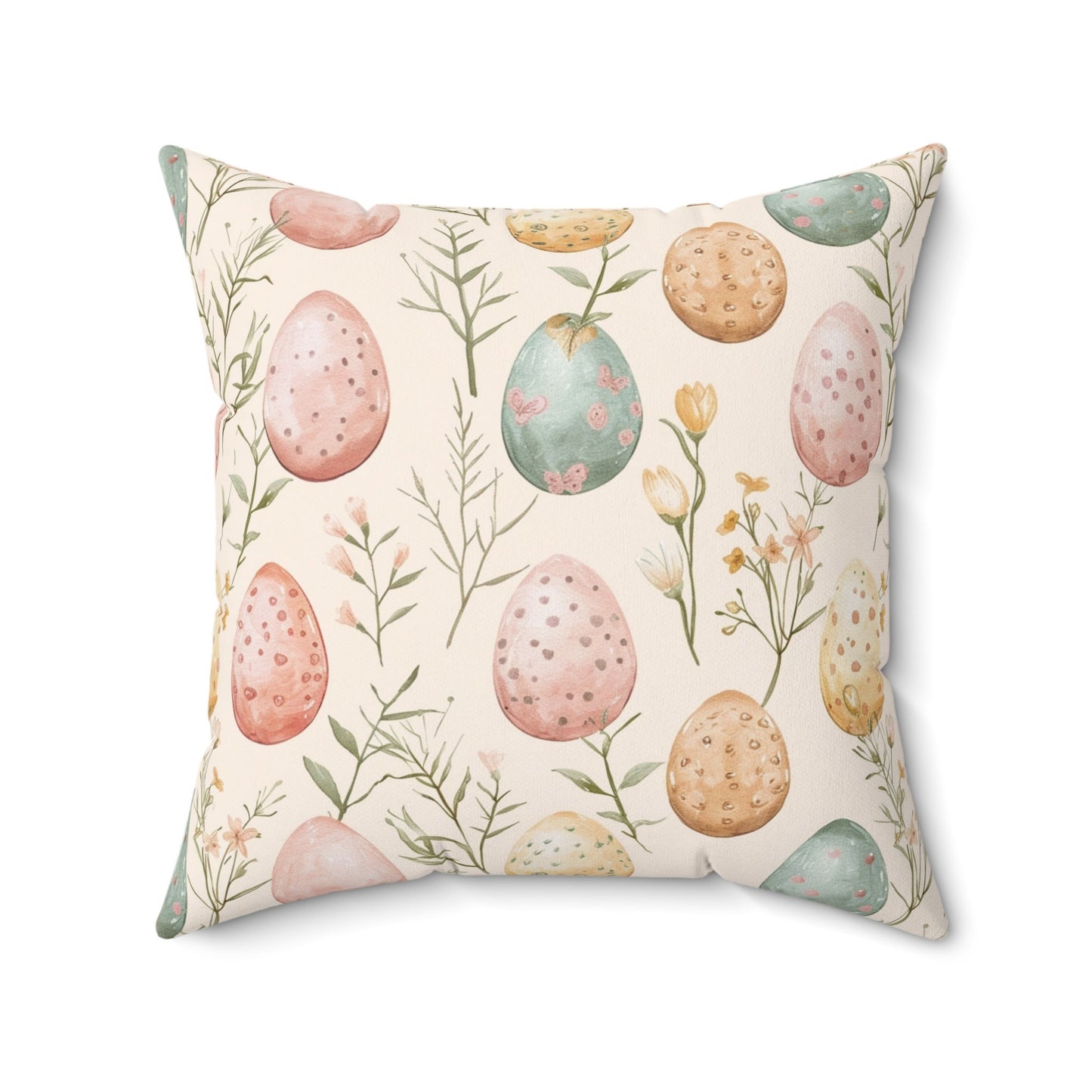 Charming Easter Egg Throw Pillow: Adorable Holiday Decor & Thoughtful
