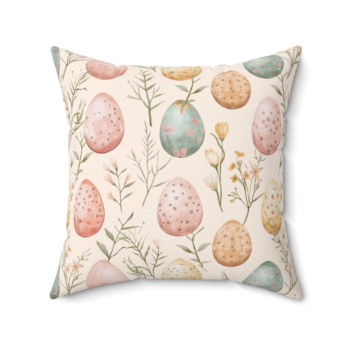 Charming Easter Egg Throw Pillow: Adorable Holiday Decor & Thoughtful