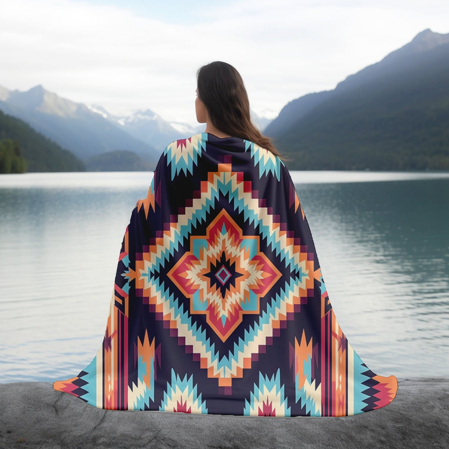 Southwestern Blanket: Aztec Sherpa Throw for Cozy Comfort and Style