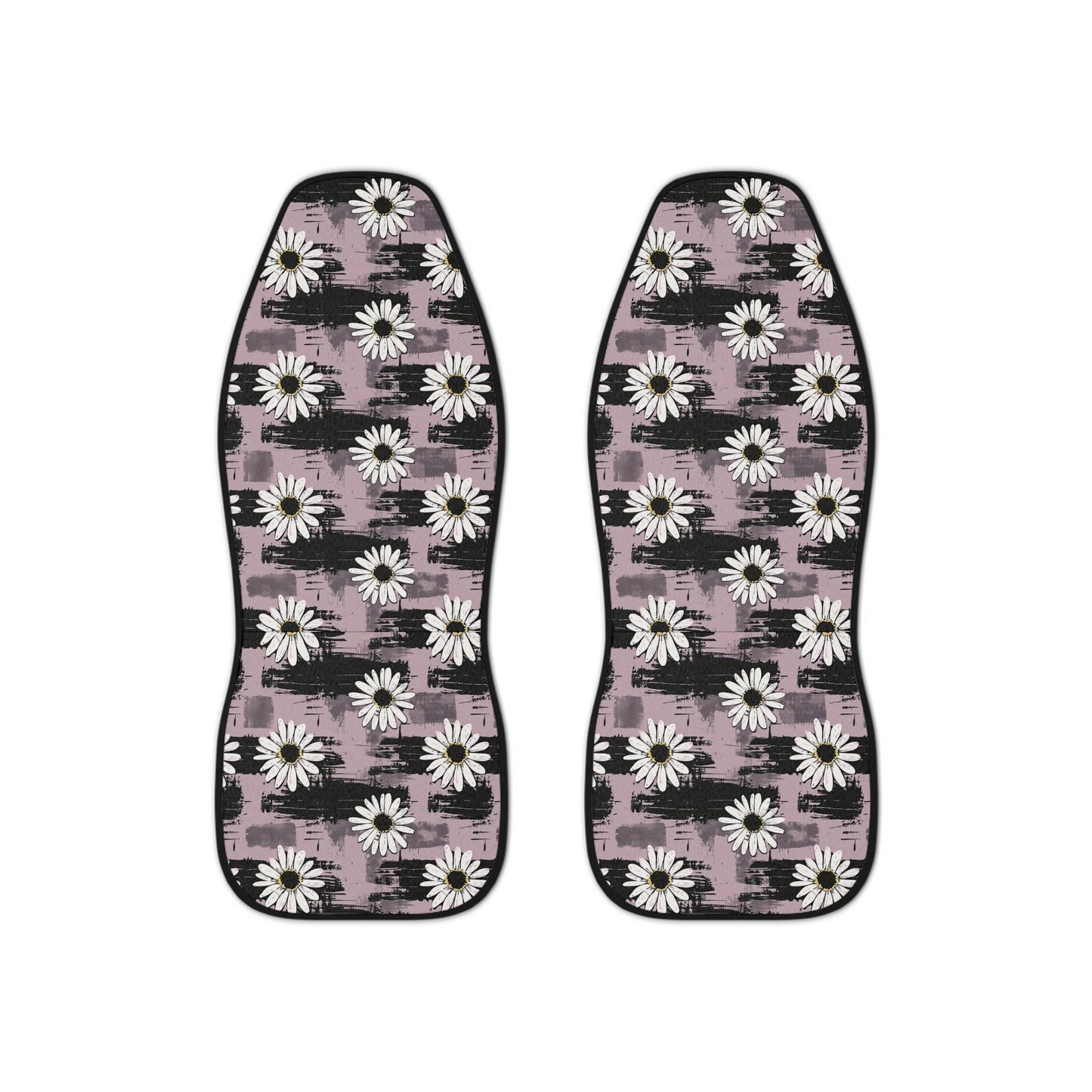 Gothic Daisy Car Seat Covers, Polyester, Universal Fit Set