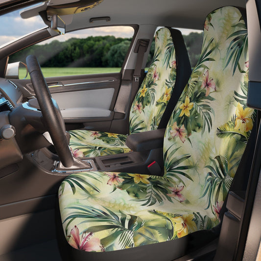 Vibrant Tropical Car Seat Covers: Summer-Inspired Vehicle Accessories for New Drivers & Enthusiasts