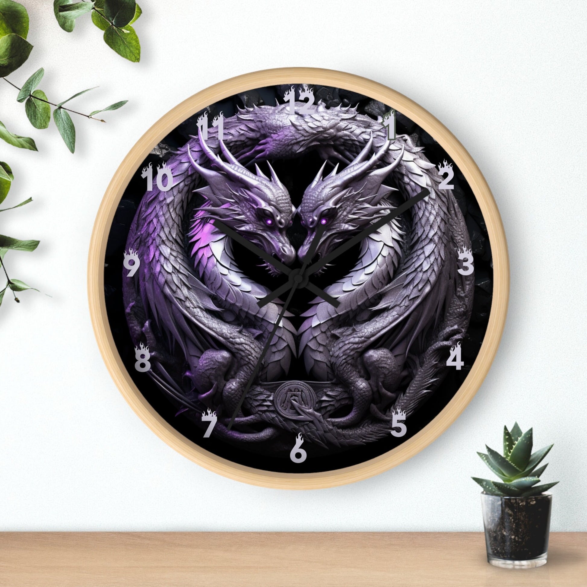 Unique Fantasy Dragon Wall Clock for Decorative Home and Gift Ideas