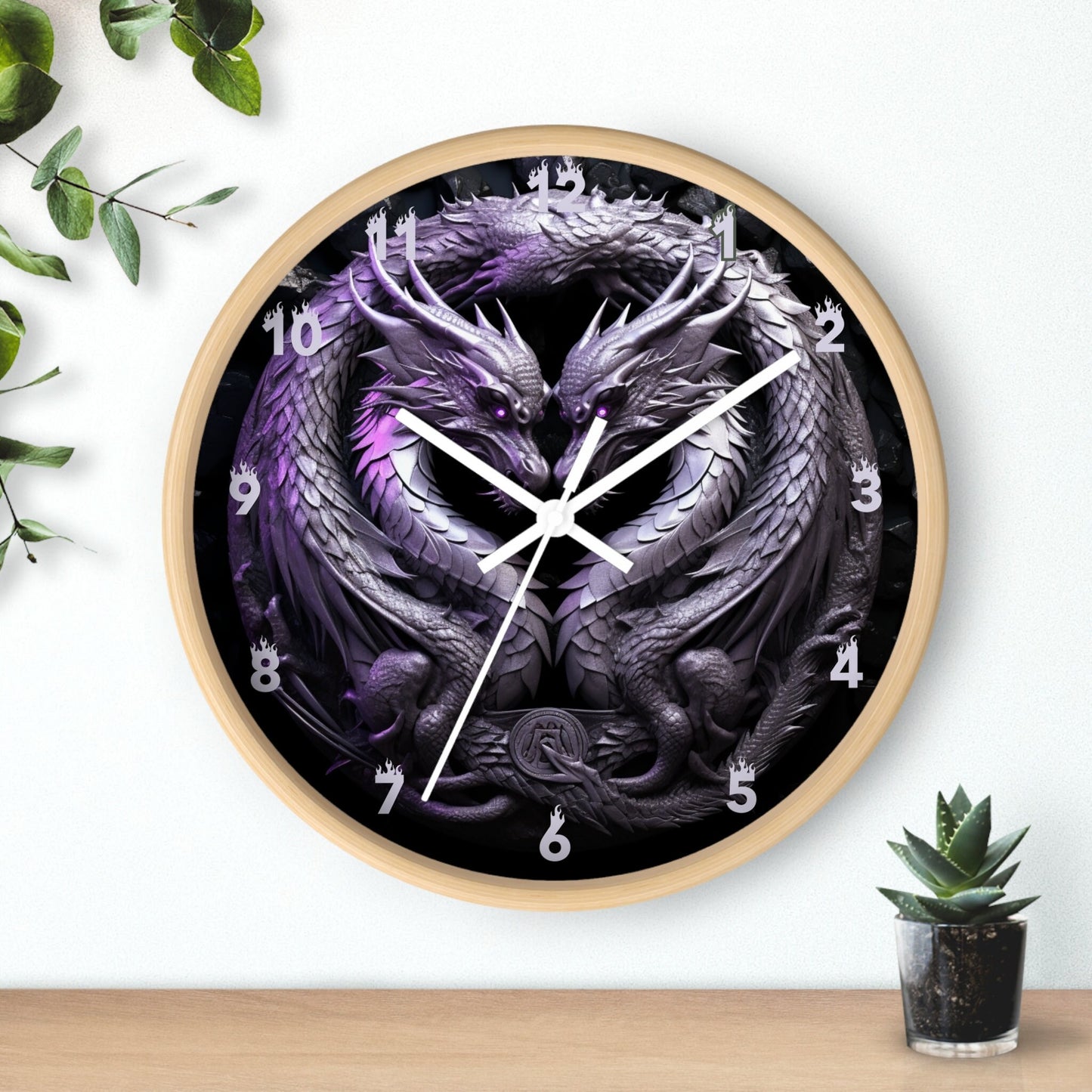 Unique Fantasy Dragon Wall Clock for Decorative Home and Gift Ideas