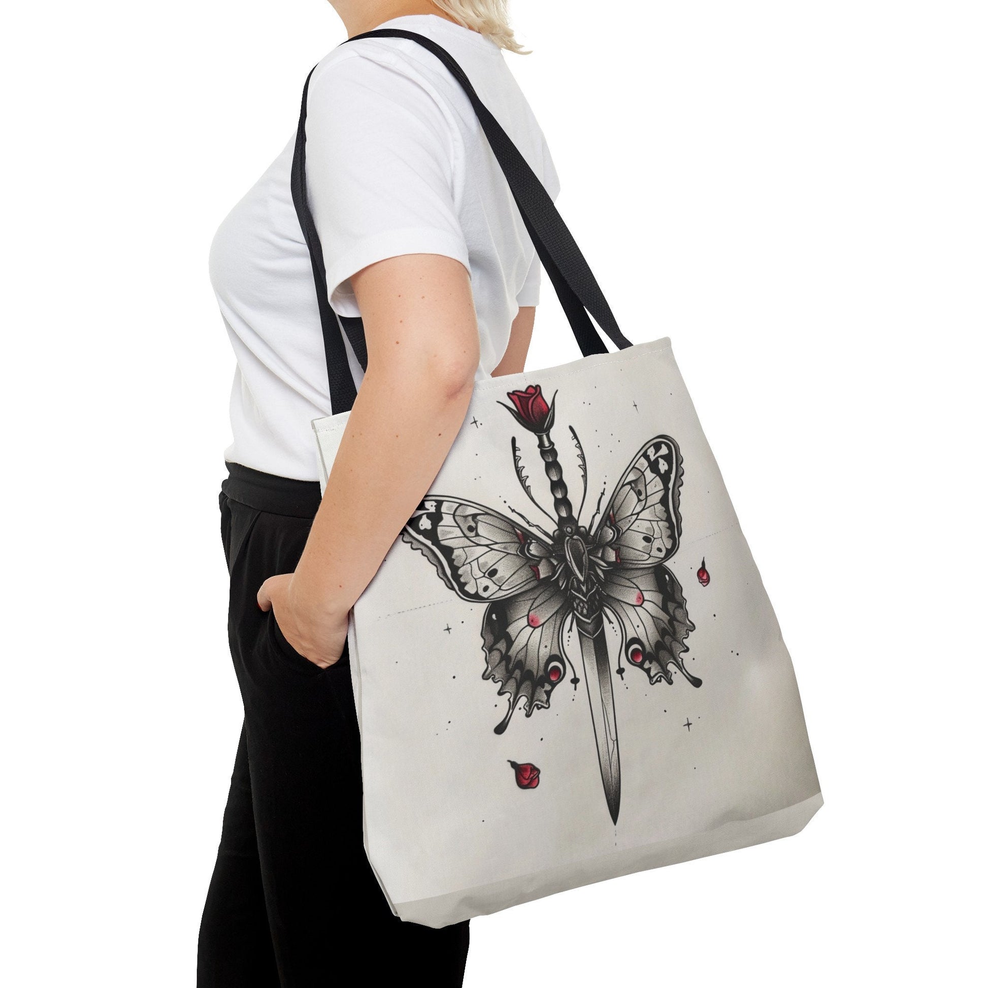 Butterfly Sword Tote Bag - Cool, Cute, Thoughtful, and Practical Gift Idea