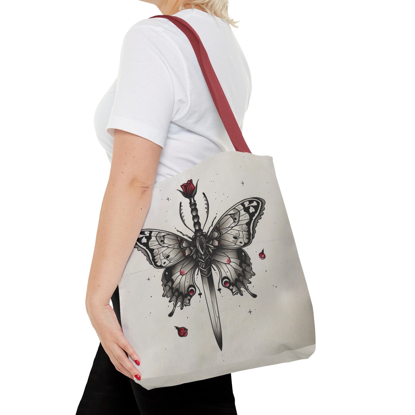 Butterfly Sword Tote Bag - Cool, Cute, Thoughtful, and Practical Gift Idea