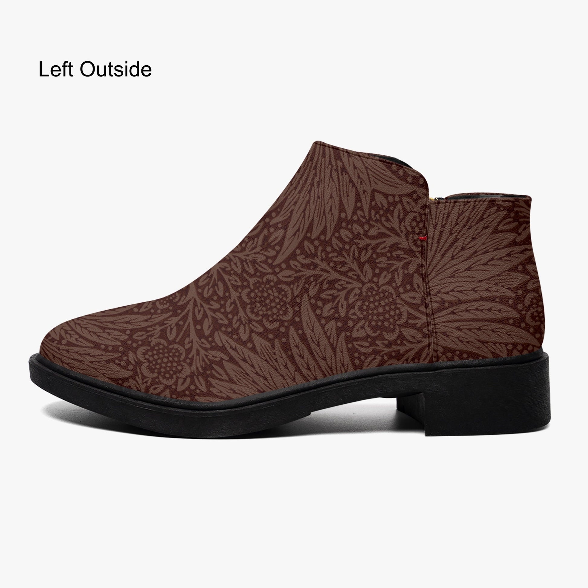 Stylish Brown Suede Ankle Boots with Zipper - Perfect Gift for Women