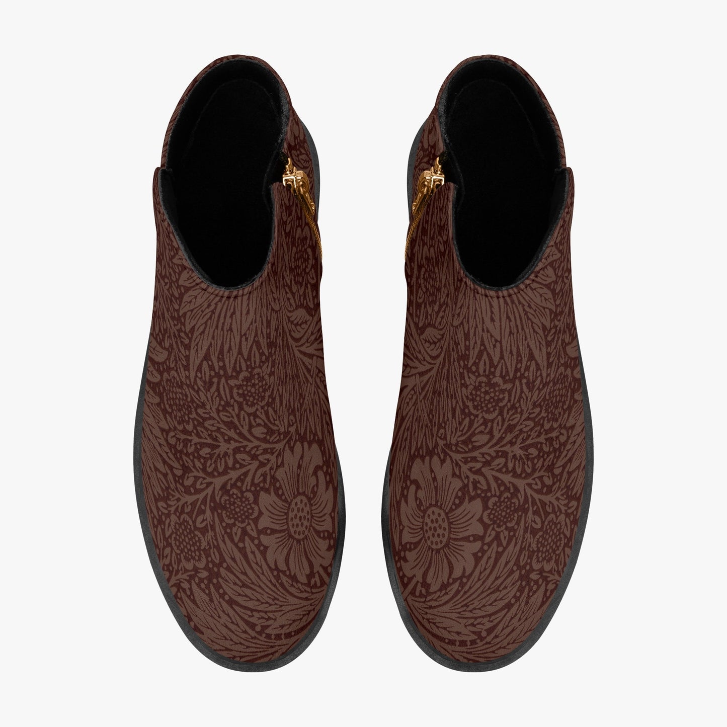 Stylish Brown Suede Ankle Boots with Zipper - Perfect Gift for Women
