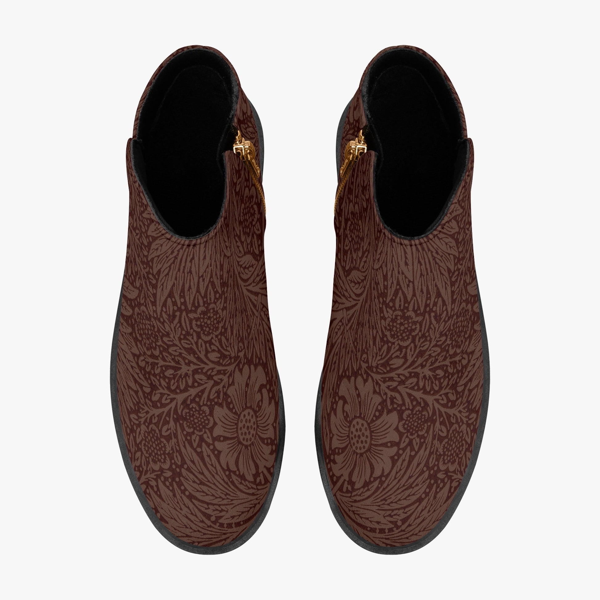 Stylish Brown Suede Ankle Boots with Zipper - Perfect Gift for Women