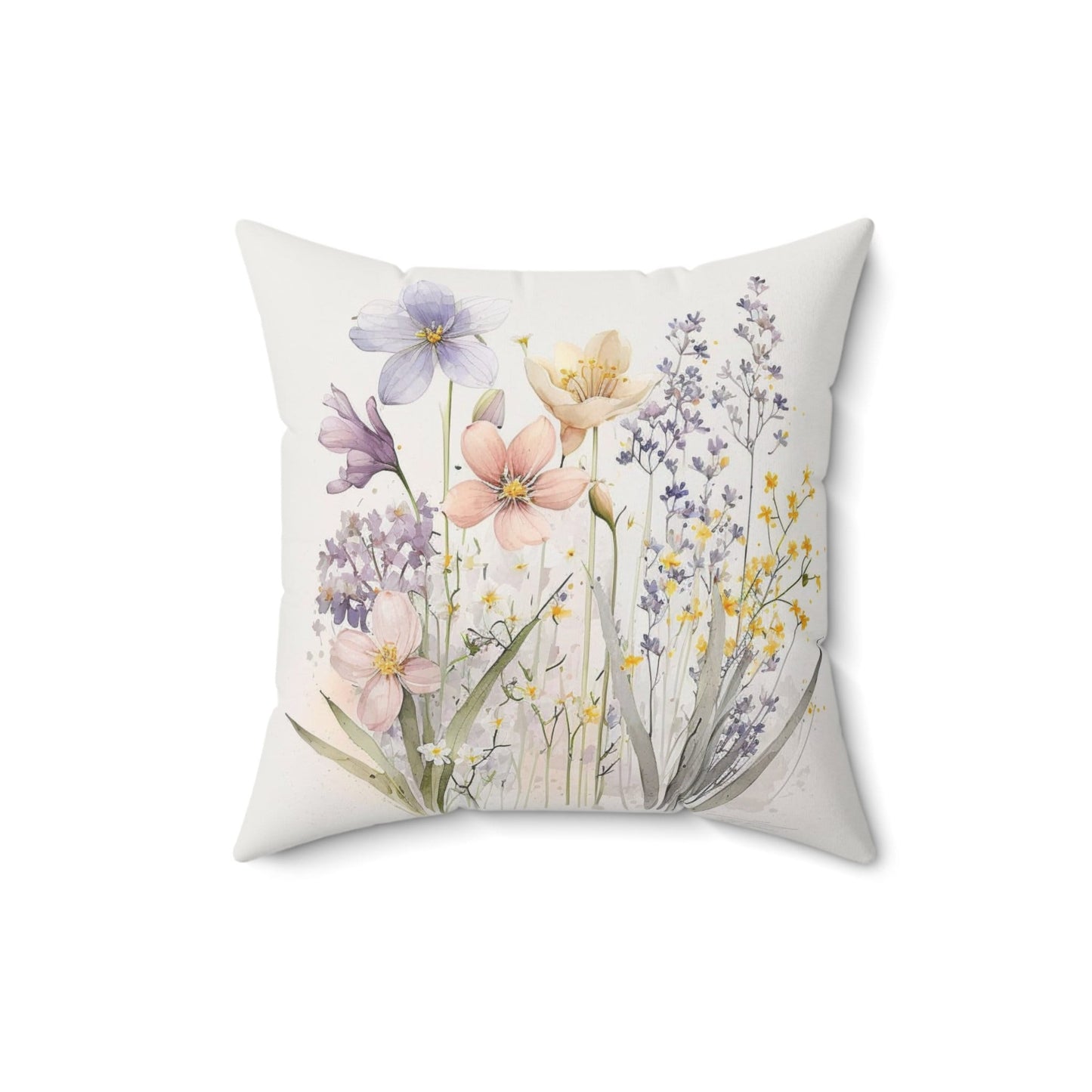 Boho Flower Pillow, Pretty Spring Home Decor, Bestfriend Gift Idea, Stylish Cute Cushion