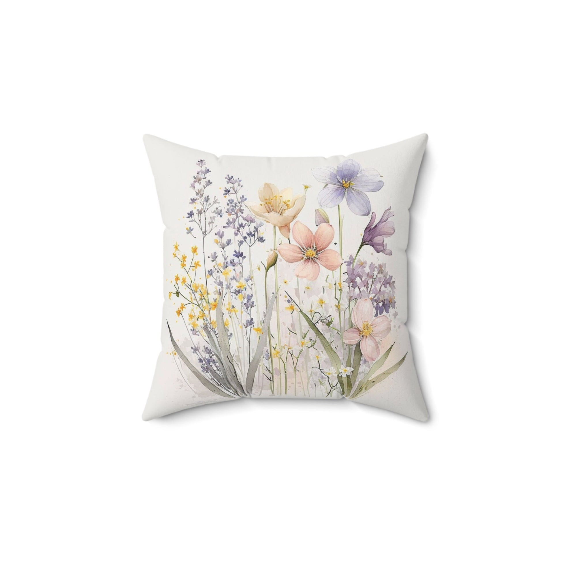 Boho Flower Pillow, Pretty Spring Home Decor, Bestfriend Gift Idea, Stylish Cute Cushion