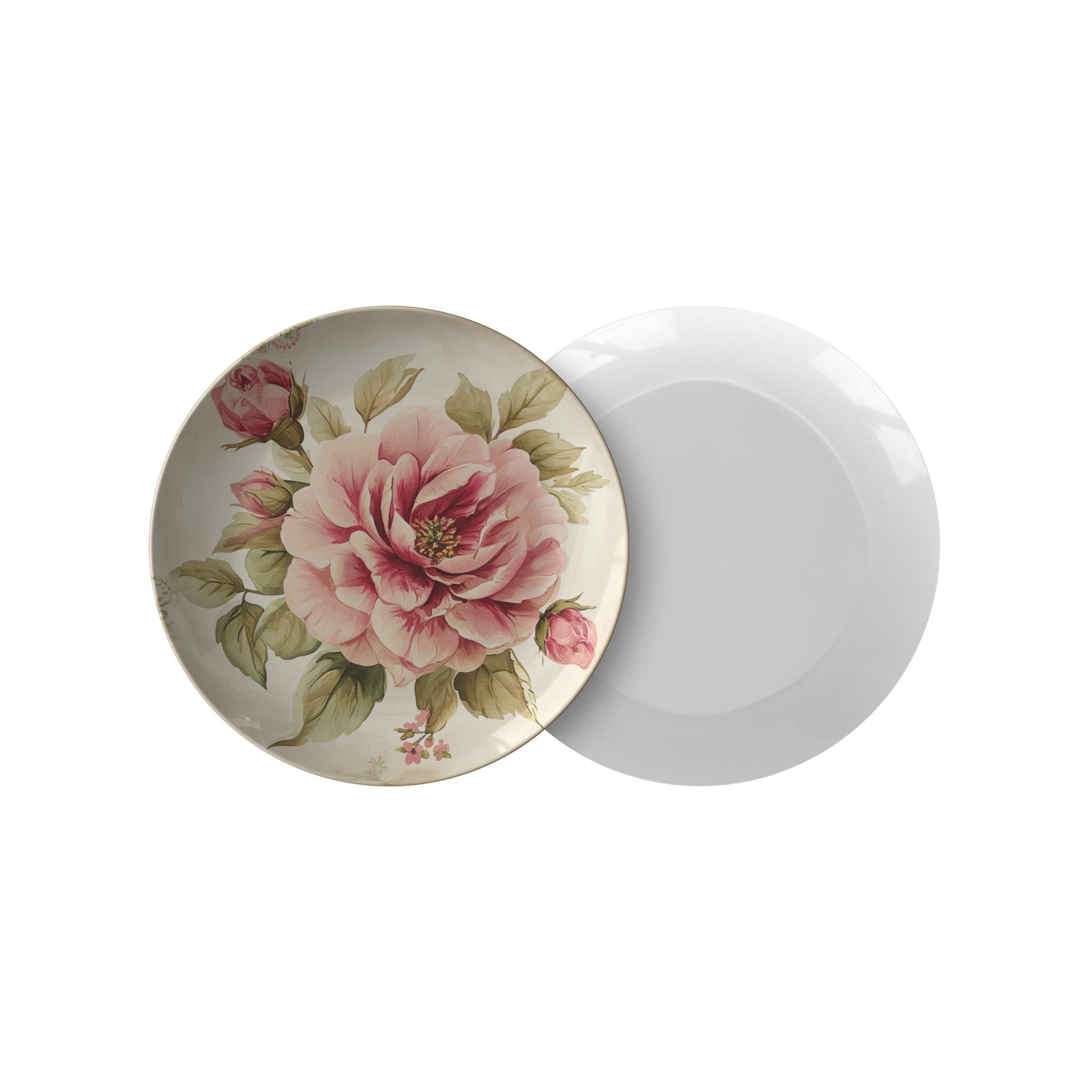 Charming Rose Dinnerware, Durable Unbreakable Plates, Thoughtful Gift Idea for Any Occasion