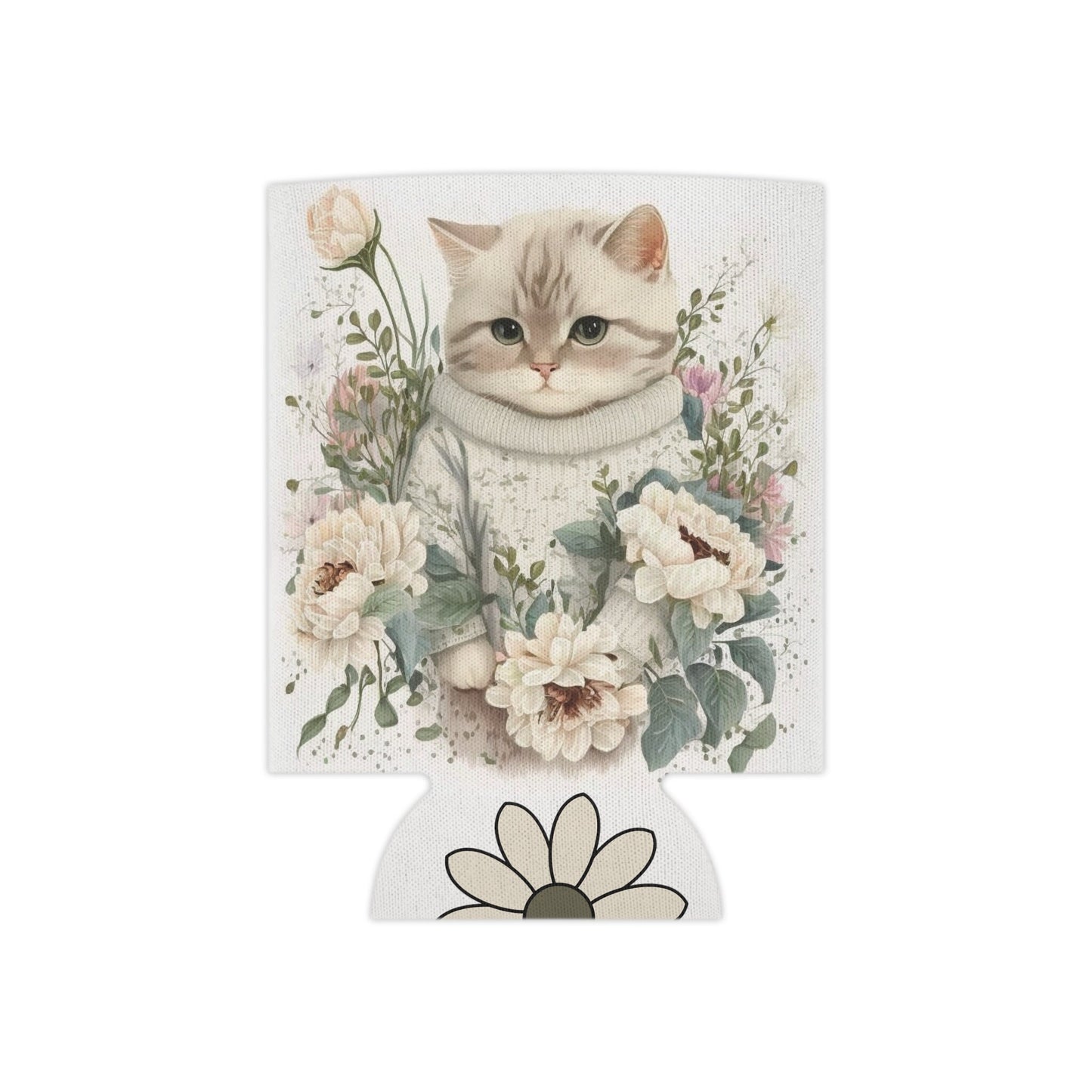Adorable Cat Can Cooler - Charming Beer Wrap for Cat Lovers, Ideal Cat-Themed Gift