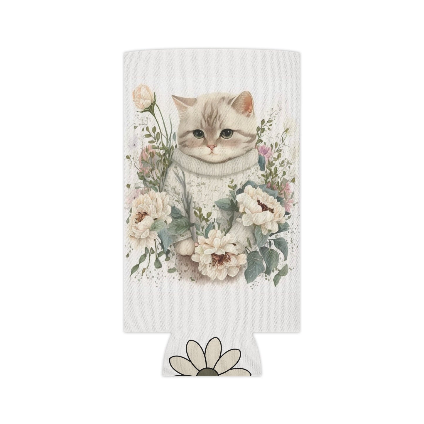 Adorable Cat Can Cooler - Charming Beer Wrap for Cat Lovers, Ideal Cat-Themed Gift