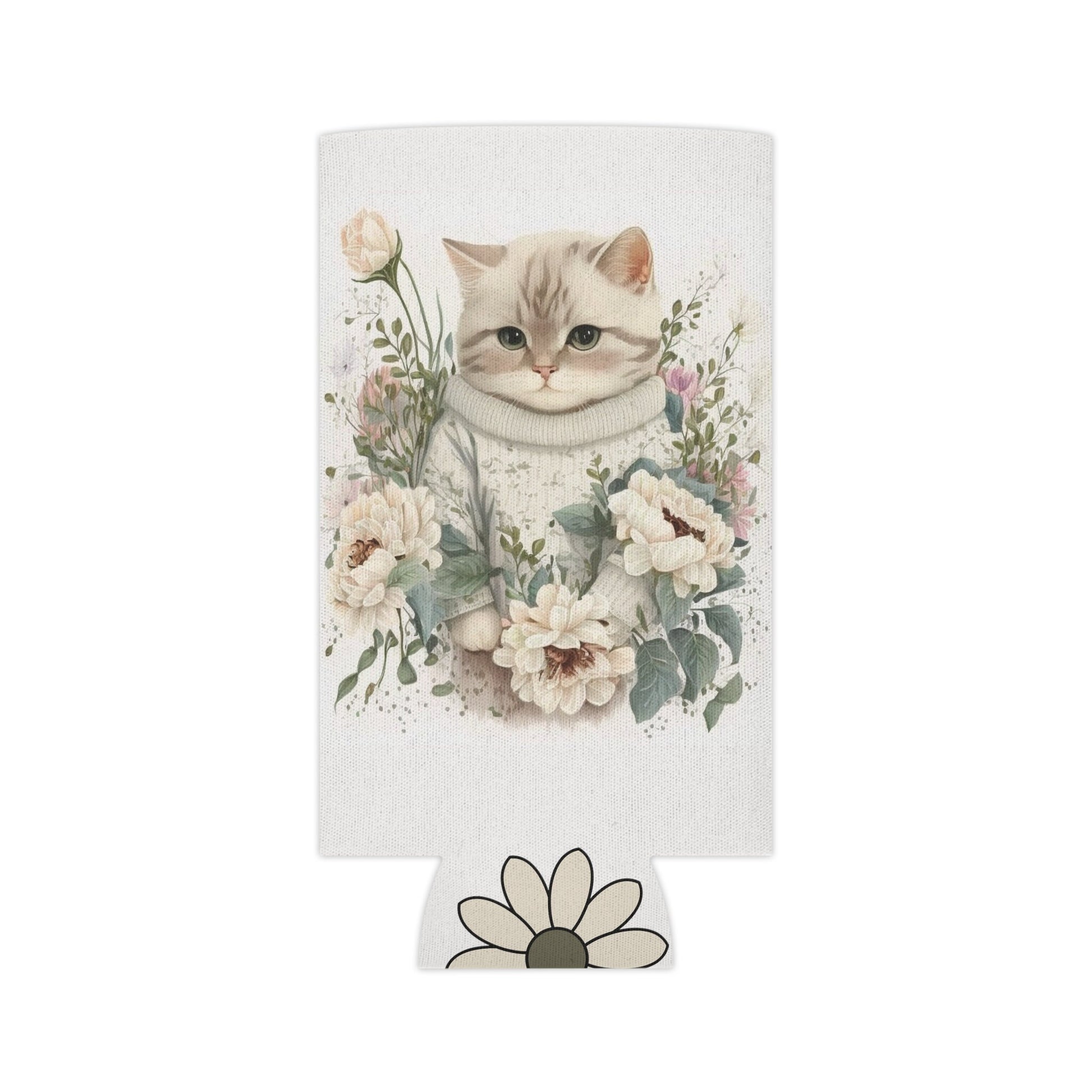 Adorable Cat Can Cooler - Charming Beer Wrap for Cat Lovers, Ideal Cat-Themed Gift