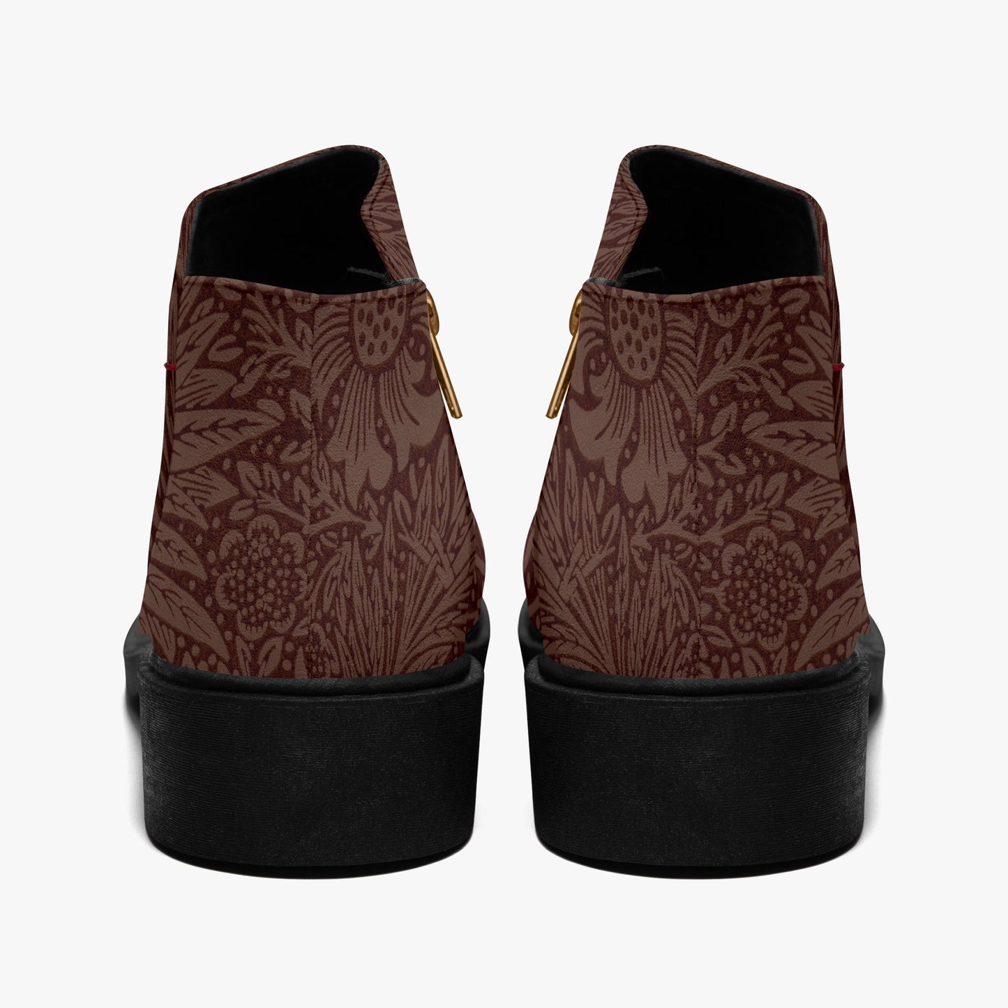 Stylish Brown Suede Ankle Boots with Zipper - Perfect Gift for Women