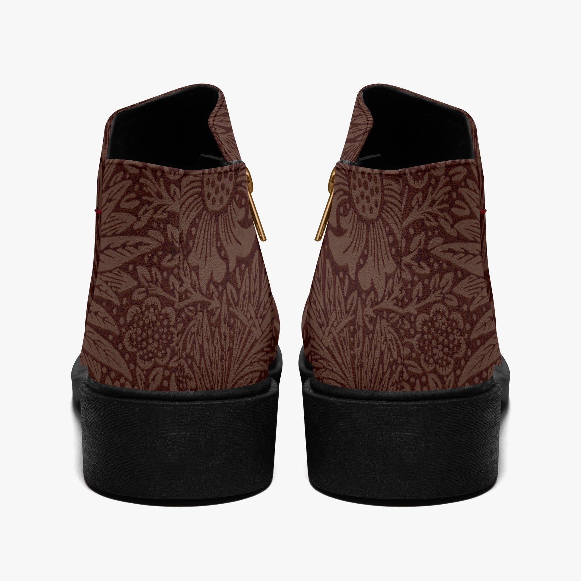 Stylish Brown Suede Ankle Boots with Zipper - Perfect Gift for Women