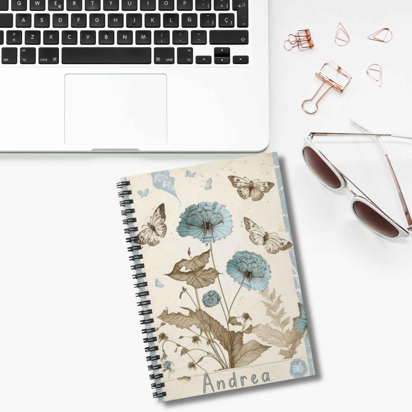 Vintage Journal, Custom Name Journal, Butterfly Journal, Gift Giving Idea, Bestfriend Gift Idea, Useful Gift Ideas