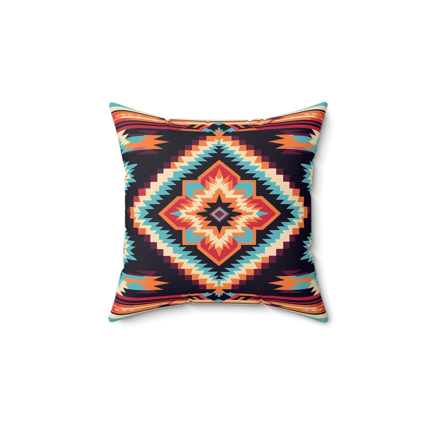 Southwestern Aztec Throw Pillow: Bohemian Home Decor Accent