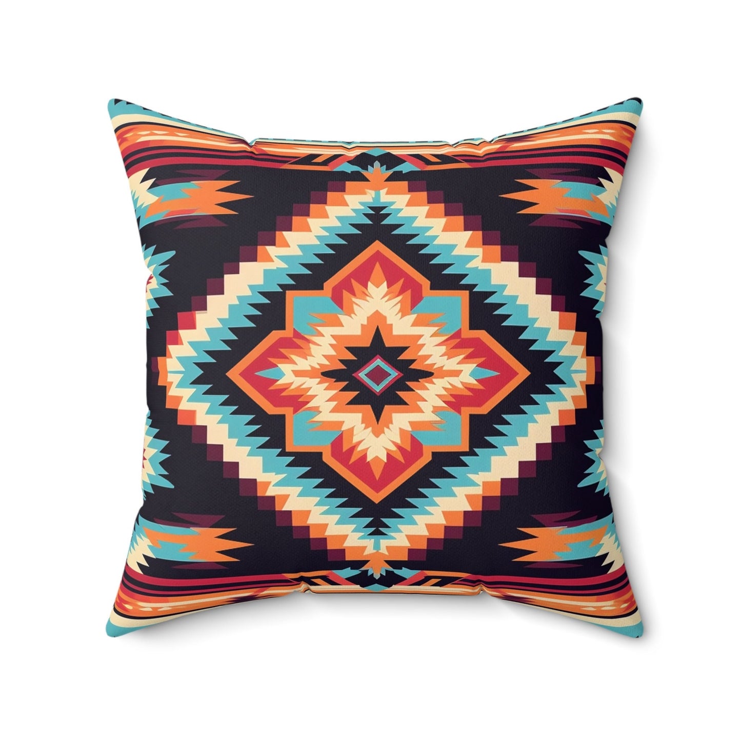 Southwestern Aztec Throw Pillow: Bohemian Home Decor Accent